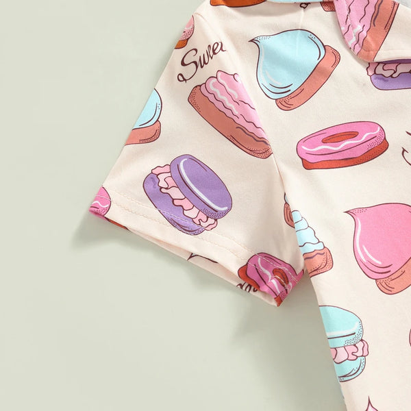 Sweet Cakes Satin Pjs for Girls & Tweens