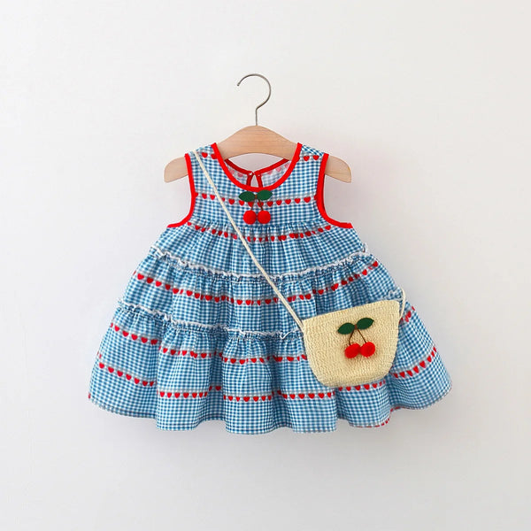 Cheery Cherry Dress with Matching Purse