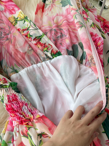 The Hera Floral Maxi Dress for Women-EXTENDED SIZES