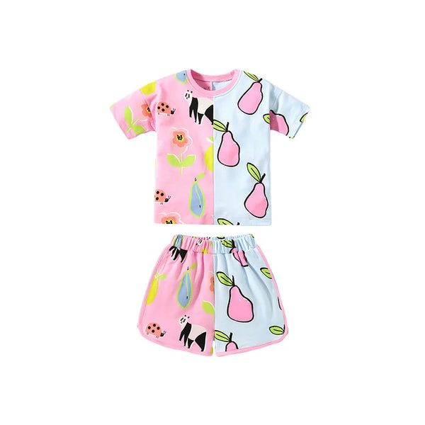 Cute Fruit Lounge & PJ Set for Little Girls