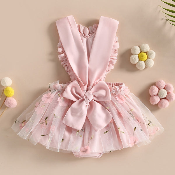 The Harmony Heart Floral Romper Dress