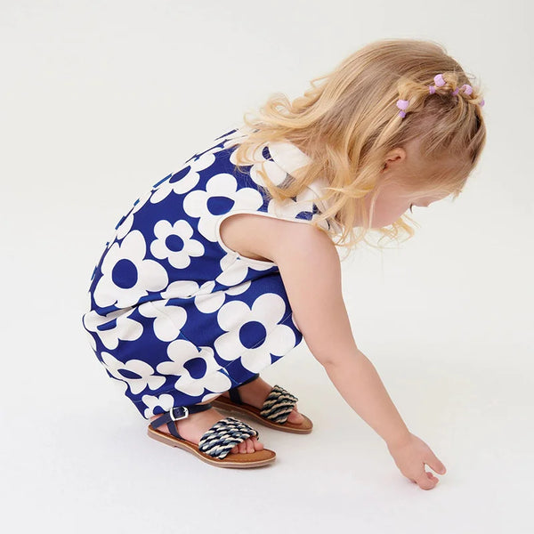 Flower Power Groovy Shift Dress for Little Girls