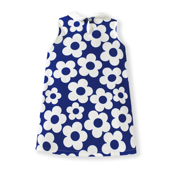 Flower Power Groovy Shift Dress for Little Girls