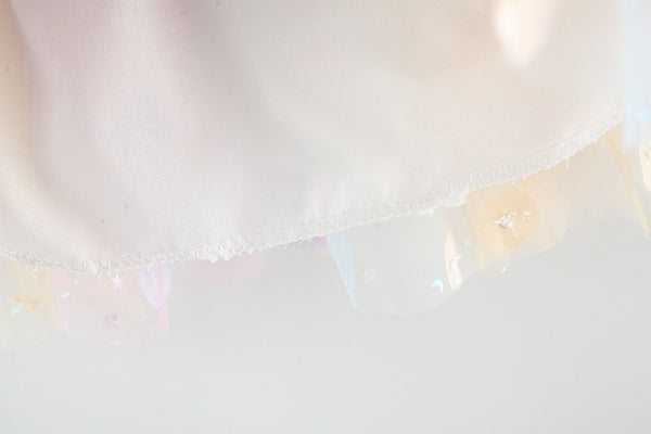The Pastel Flowy Rainbow Butterfly Dress for Baby And Toddler Girls