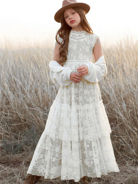 The Maggie Lace Sleeveless Maxi Dress