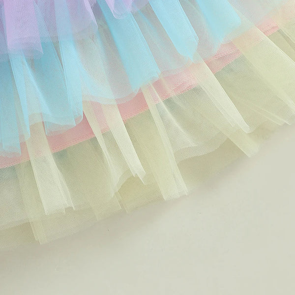 "Hip Hop" Pastel Rainbow Outfit for Toddlers & Little Girls
