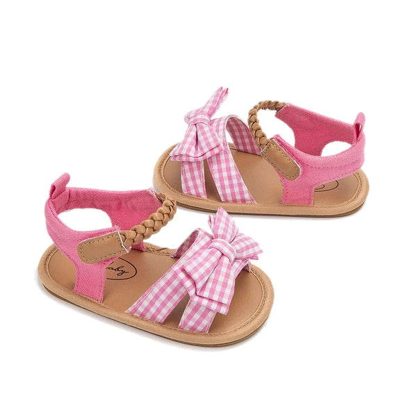 The Sally Mae Gingham Sandals for Baby Girls