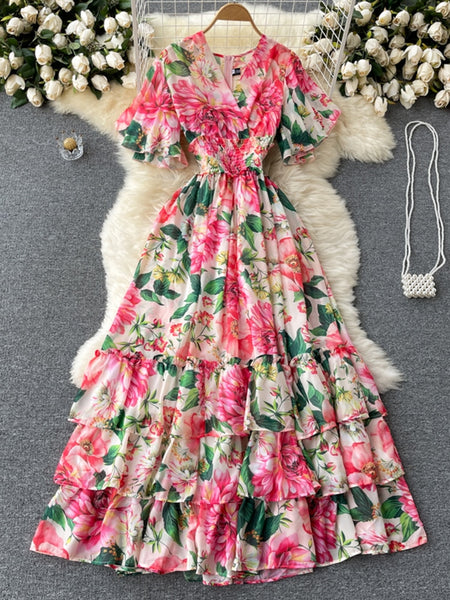 The Hera Floral Maxi Dress for Women-EXTENDED SIZES