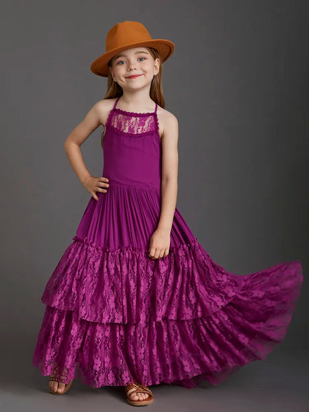The Merida Sleeveless Lace Maxi Dress