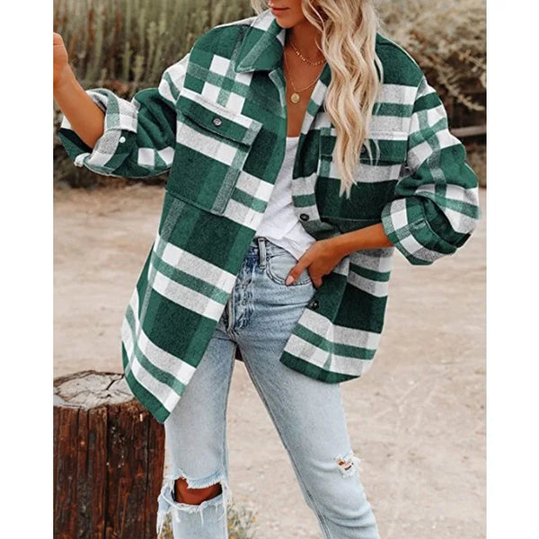 Zaylie Thick Plaid Shacket