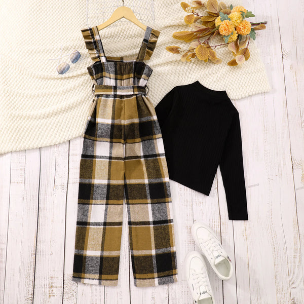 The Tawny Plaid Jumpsuit & Top Outfit for Girls & Tweens