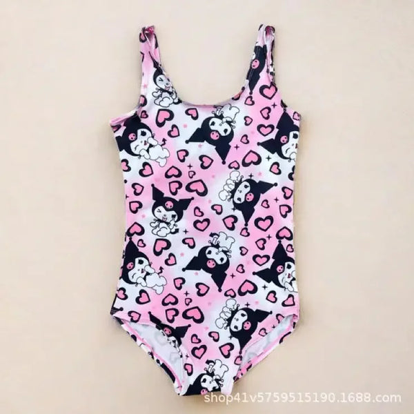 Kuromi™ Hearts & Winks Swimsuit for Girls