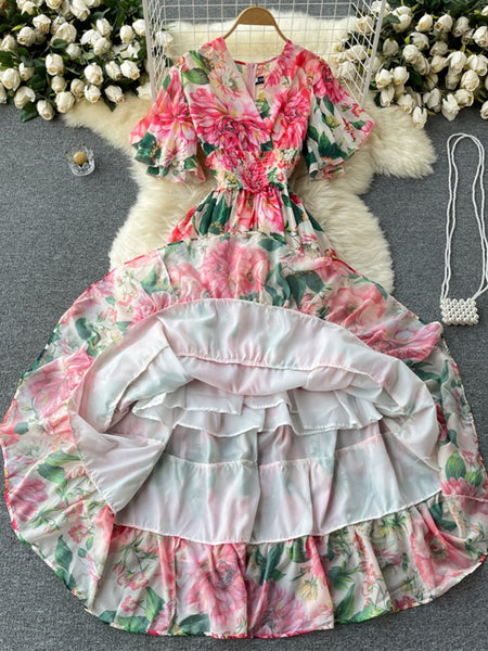 The Hera Floral Maxi Dress for Women-EXTENDED SIZES