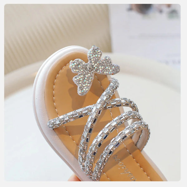 Butterfly Sparkle Slide Sandals for Girls