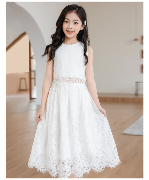 The Mylie Lace Top & Skirt Set for Tween Girls