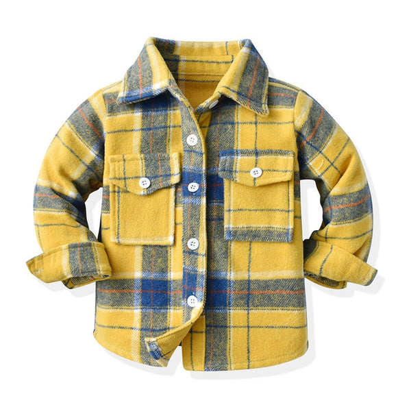 Girls Classic Plaid Shacket for Babies, Toddlers, Girls & Tweens