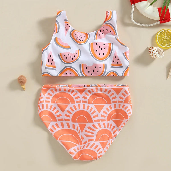 Sunny Melon Reversible Two-Piece for Baby & Little Girls