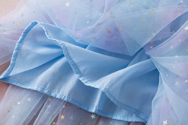 The Flora Rainbow Stars Tulle Dress