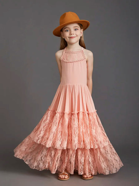 The Merida Sleeveless Lace Maxi Dress