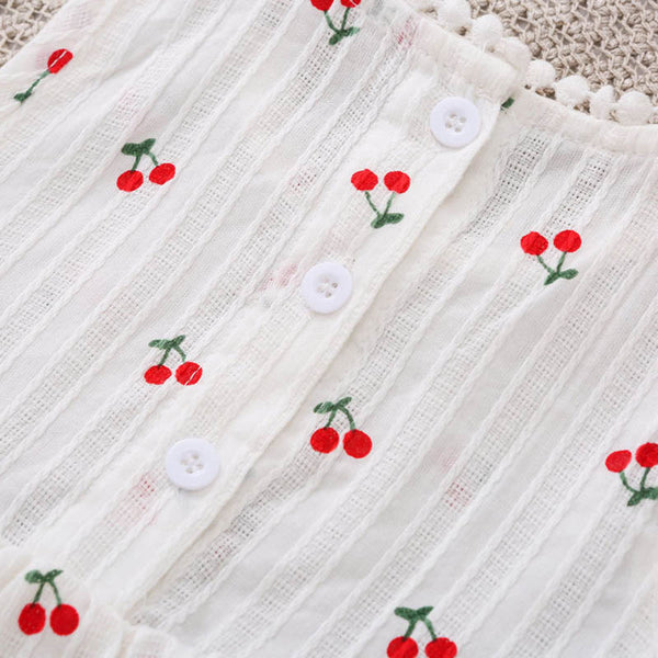 The Isla Cherry Romper Dress