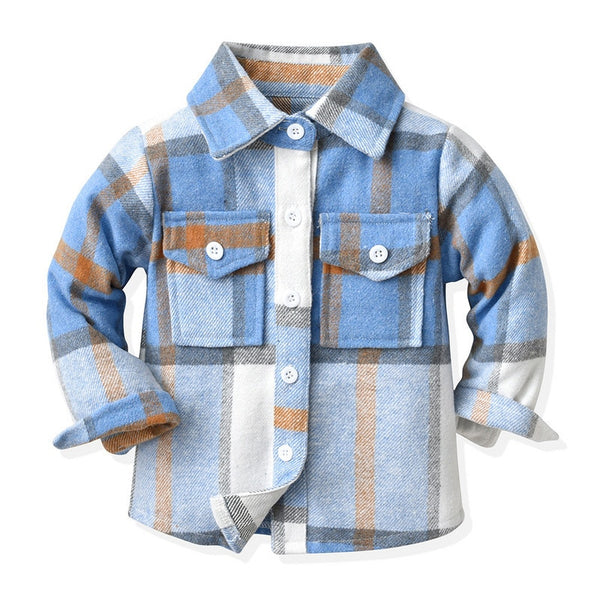 Girls Classic Plaid Shacket for Babies, Toddlers, Girls & Tweens