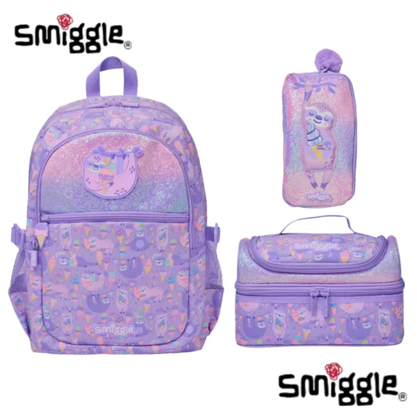 Smiggle® Slothing Around Sparkly Large Capacity Backpack & Accessories