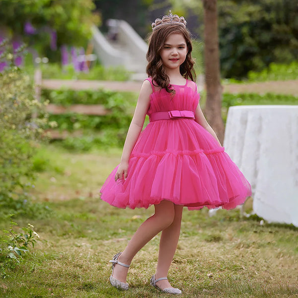 Dakota High Low Formal Ball Gown for Girls with Detachable Train