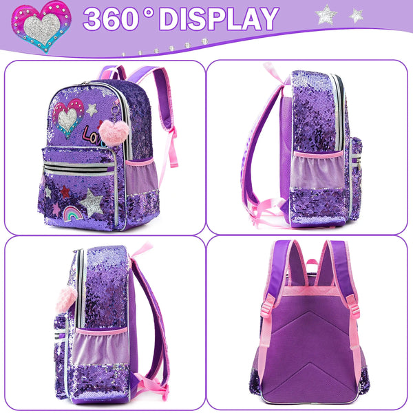 Sparkles & Sequins Love Backpack Set