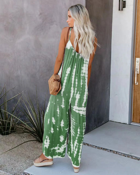The Sandra Tie-Dye Loose Jumpsuit for Women