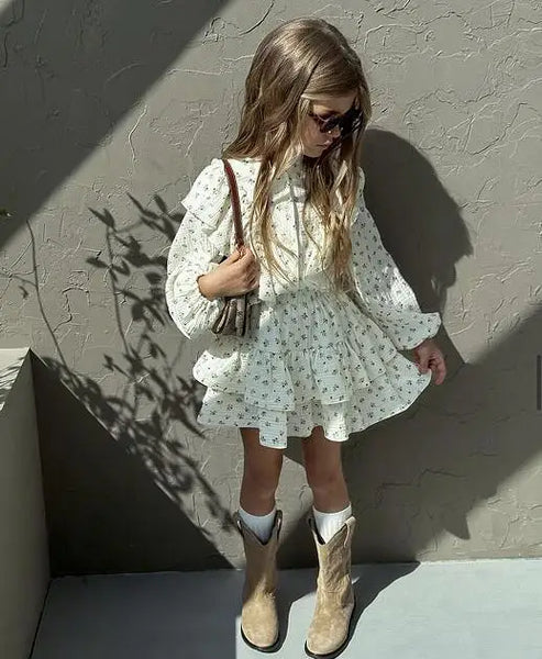 Maxine Boho Long-Sleeve Top & Skirt Set