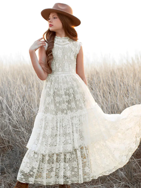 The Maggie Lace Sleeveless Maxi Dress