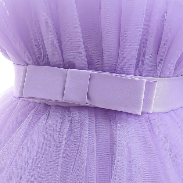 Dakota High Low Formal Ball Gown for Girls with Detachable Train