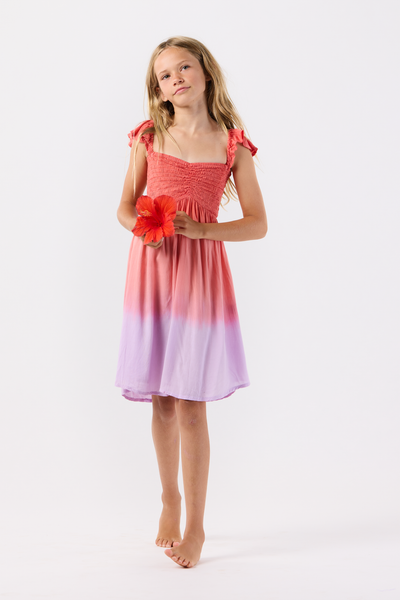 Girls' Hollie Dress in Rosie Violet