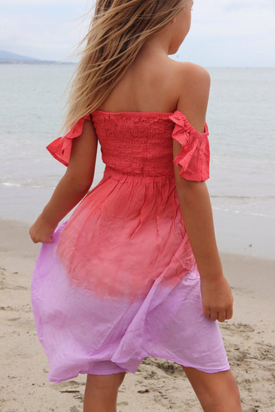 Girls' Hollie Dress in Rosie Violet
