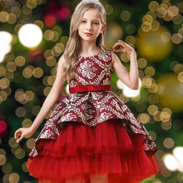 The Kyler Brocade Tulle Party Dress