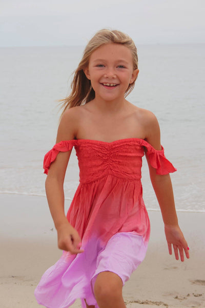 Girls' Hollie Dress in Rosie Violet