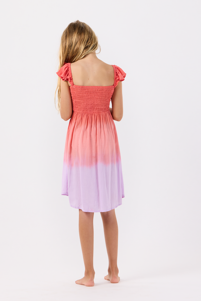 Girls' Hollie Dress in Rosie Violet