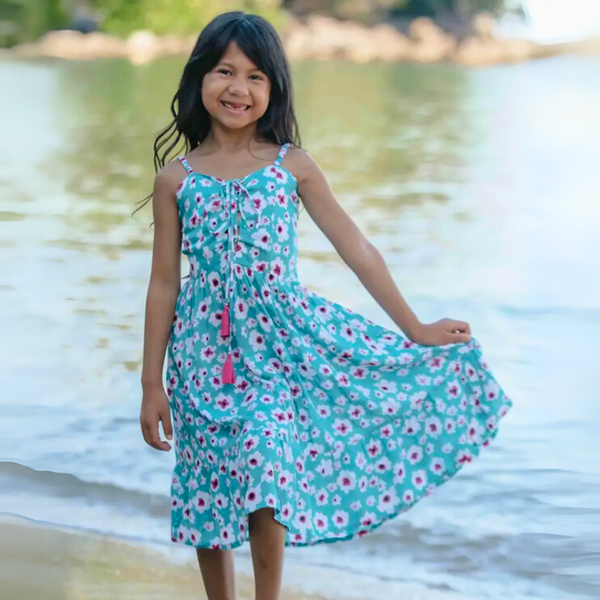 Girls Perth Dress in Bali Isle Tosca