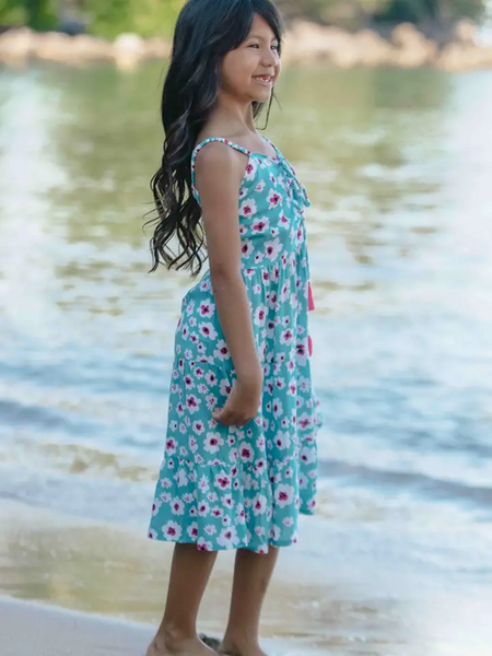 Girls Perth Dress in Bali Isle Tosca