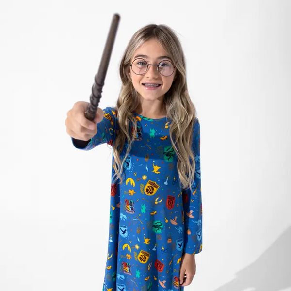 House Pride Bamboo Girls' Long Sleeve Lounge Dress