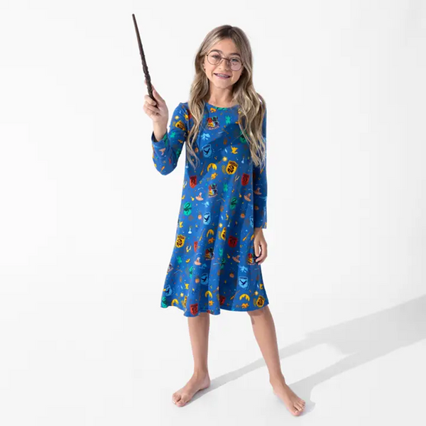 House Pride Bamboo Girls' Long Sleeve Lounge Dress