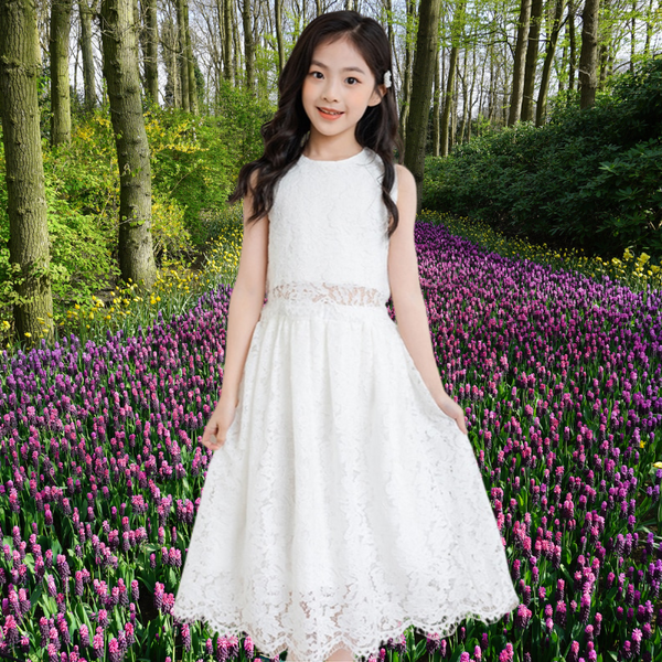 The Mylie Lace Top & Skirt Set for Tween Girls