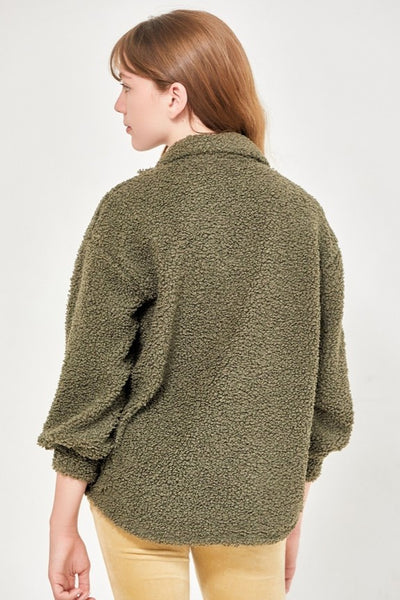 Girls' Poodle Knit Shacket