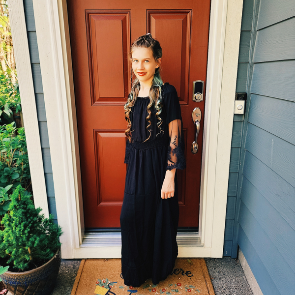 The Ruth Long Lace Maxi Dress for Tween Girls