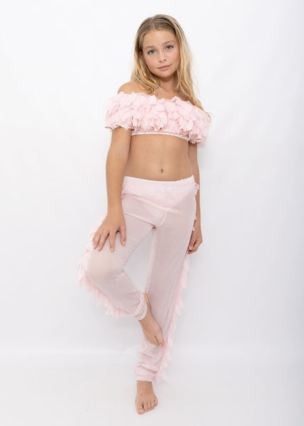 Pink Beach Pants with Petals