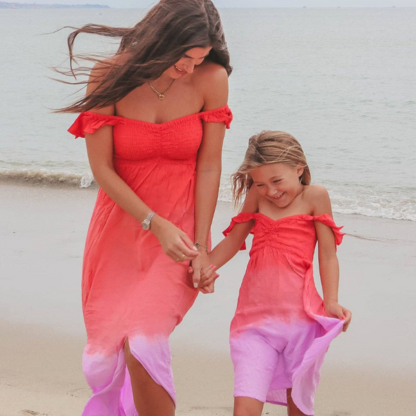 Girls' Hollie Dress in Rosie Violet