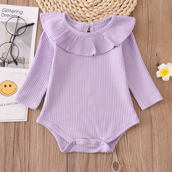 The Valentina Essential Ruffle Neck Bodysuit