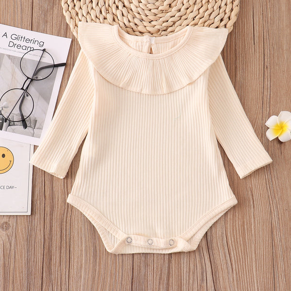 The Valentina Essential Ruffle Neck Bodysuit