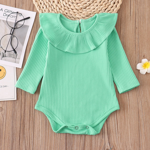 The Valentina Essential Ruffle Neck Bodysuit