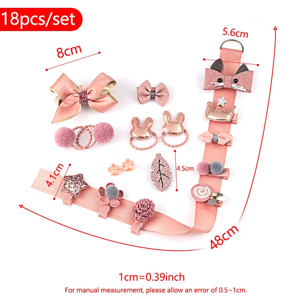 The Janine 18 Pcs Hair Accessory Set